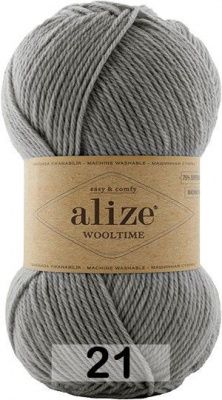 ALIZE WOOLTIME (21); 75% шерсть супервош, 25% полиамид; 100 г / 200 м